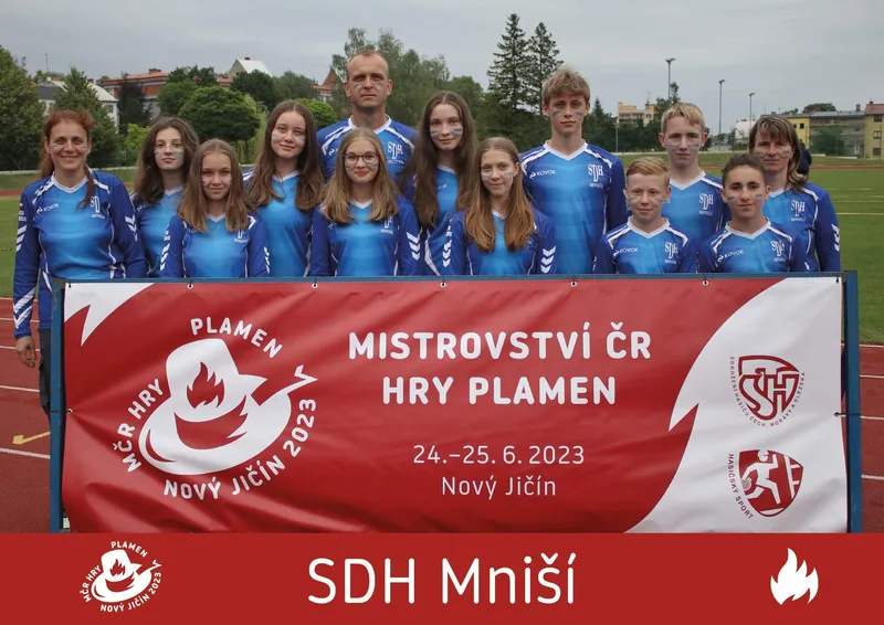 MČR hry Plamen 2022/2023 6. místo , 1. místo v požárním útoku