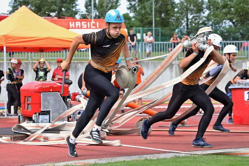MČR v požárním sportu dorostu 2024 v Písku v barvách Hájova