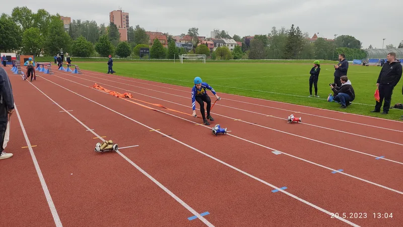Okresní kolo dorostu v požárním sportu 2023 v Novém Jičíně